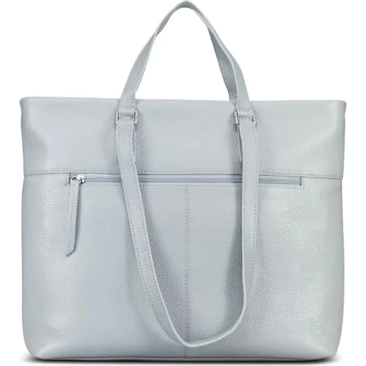Jost Vika Handtasche, Henkeltasche aus 100% Leder, 36 cm, blau – Bild 4