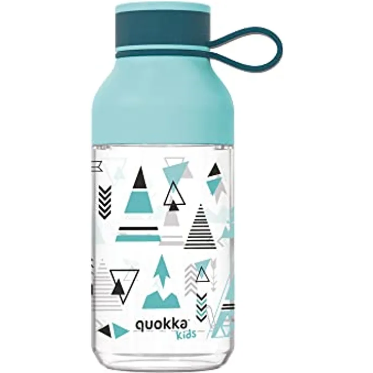 Quokka KIDS ICE INDIAN | FLASCHE AUS ECOZEN MIT EDELSTAHL-AUFHÄNGER 430 ML