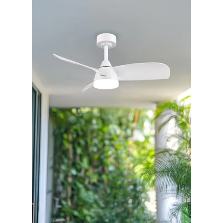 RL LIVE YOUR LIGHT LED Deckenventilator mit Beleuchtung Helsinki R62732131, Kunststoff Weiß matt, 6 Geschwindigkeiten, Sommer- und Winterbetrieb, Fernbedienung, Dimmer, Timer, Nachtlicht – Bild 5