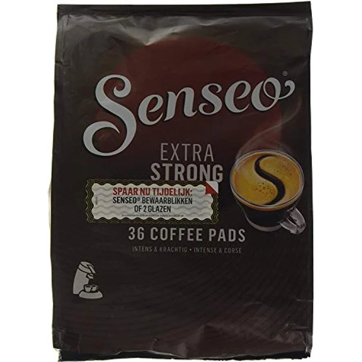Senseo Kaffeepads Extra Strong / Extra Kräftig, Intensiver und Vollmundiger Geschmack, Kaffee für Kaffeepadmaschinen, 36 Pads – Bild 1