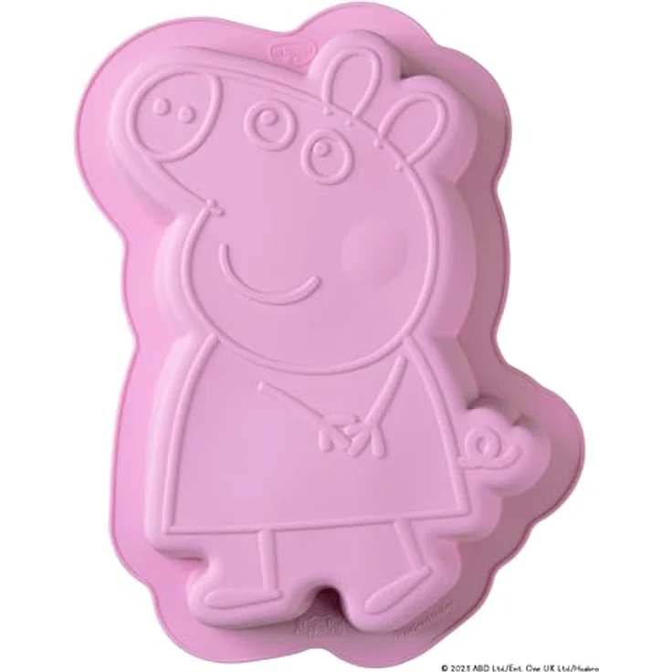 Dr. Oetker Silikon-Motivbackform Peppa Wutz – 1200 ml, säureresistent und hitzebeständig, ideal für Kindergeburtstage, Pink – Bild 2
