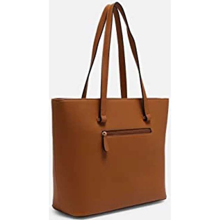 L.Credi Filippa Shopper Tasche 40 cm, braun, 100% Polyurethan, 40 x 12 x 29 cm – Bild 5