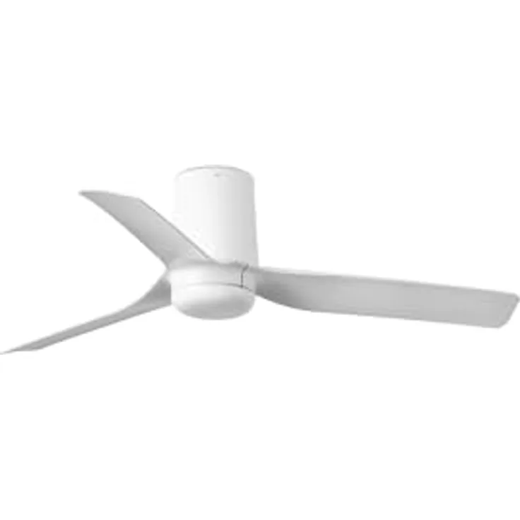 FARO BARCELONA MINI PUNT TUB S, unbeleuchteter Deckenventilator weiß, 6 Geschwindigkeiten, Gleichstrommotor, Fernbedienung, für Räume bis 13 m²