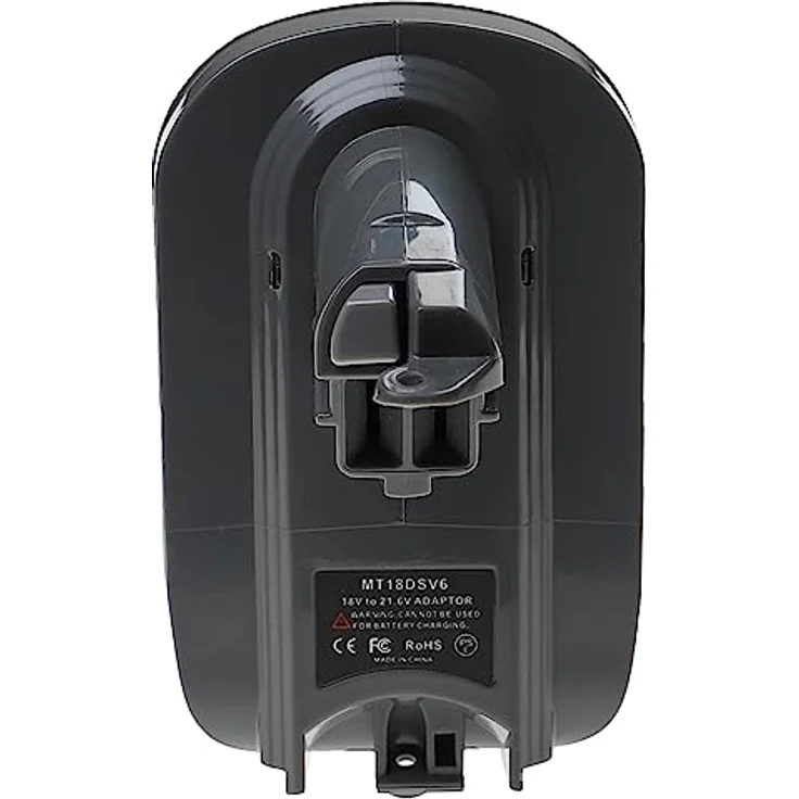 vhbw Akku-Adapter für Dyson DC62 Animal, DC72 Staubsauger - Konverter für 18 V Akkus, kompatibel mit Makita BL1830, dunkelgrau – Bild 2