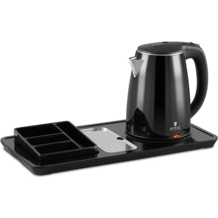 Royal Catering RC-HKS01 Wasserkocher Kaffee- und Teestation 1,2 L 1800 W kabellos