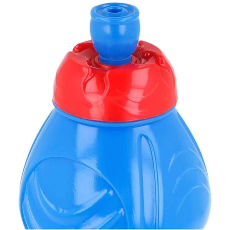 Tinisu Trinkflasche Sonic the Hedgehog, Plastikflasche 400 ml mit Motiv Sonic, Knuckles und Tails, blau – Bild 4