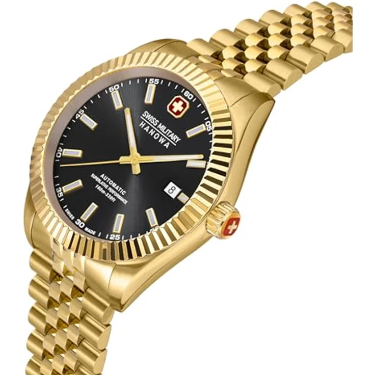 Swiss Military Hanowa Herren Analog Schweizer Automatikwerk Uhr mit Edelstahl Armband SMWGL0002110 – Bild 2