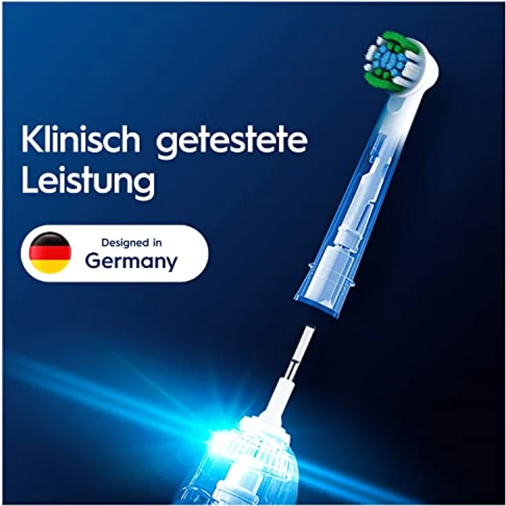 Oral-B Pro Precision Clean Aufsteckbürsten für elektrische Zahnbürste, 8 Stück, Zahnreinigung mit innovativen X-förmigen Borsten, Original Oral-B Zahnbürstenaufsatz, Designed in Germany – Bild 4