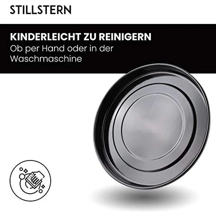 Stillstern Pizzablech rund Antihaftbeschichtet (24cm) für Minibacköfen und Öfen – Bild 2