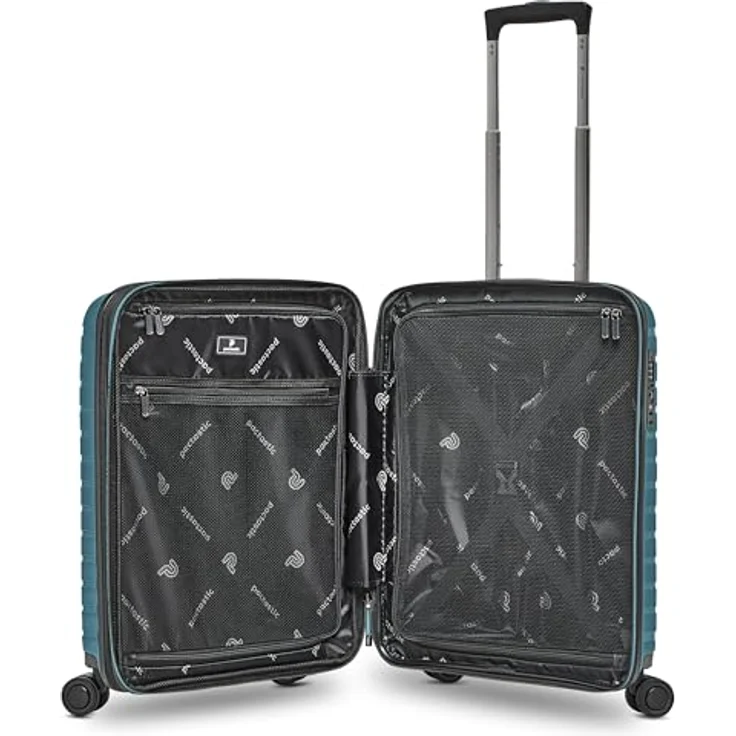 Pactastic Hartschalen Kabinen-Koffer | Kleiner Cabin-Trolley 40 x 20 x 55 cm von 40 auf 48 Liter erweiterbar | aus hochwertigem Polypropylen | 4 Doppelrollen & TSA-Schloss (Collection 04) – Bild 5