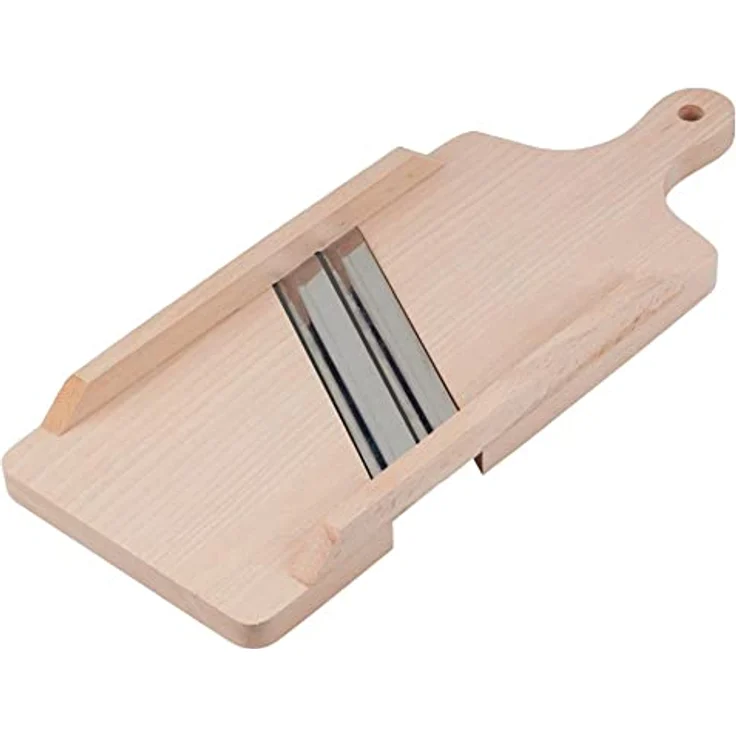 HOFMEISTER® Krauthobel aus Holz, 40 cm, scharfe Klingen schneiden alle Krautköpfe und Gemüsesorten, zur Herstellung von Sauerkraut, Rotkraut & Krautsalat, Gemüsehobel Made in EU – Bild 3