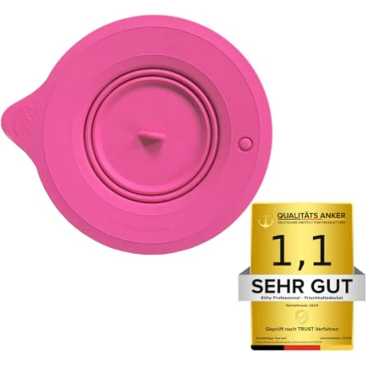 Kitty Professional Silikon Frischhaltedeckel Überzieher, spülmaschinenfest | Kompatibel mit Kitchen Aid mit Airlock-Ventil für 3l 4,3l 4,8l Rührschüsseln (pink) – Bild 4