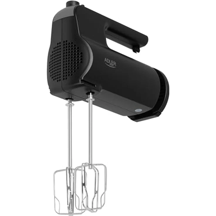 Adler Handmixer AD 4230, 5 Geschwindigkeiten, Turbo Funktion, Mixer, Knethaken, schwarz – Bild 4
