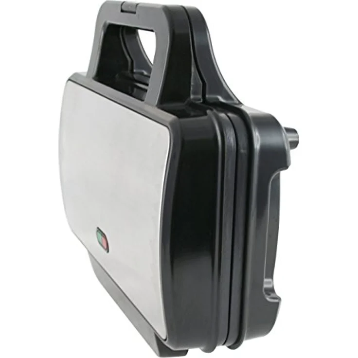 Emerio Classic Version3 Sandwichtoaster,2-Scheiben-Sandwichtoaster, 900 Watt, antihaftbeschichtete Druckgussplatten, Kontrollleuchte, silber, schwarz – Bild 2