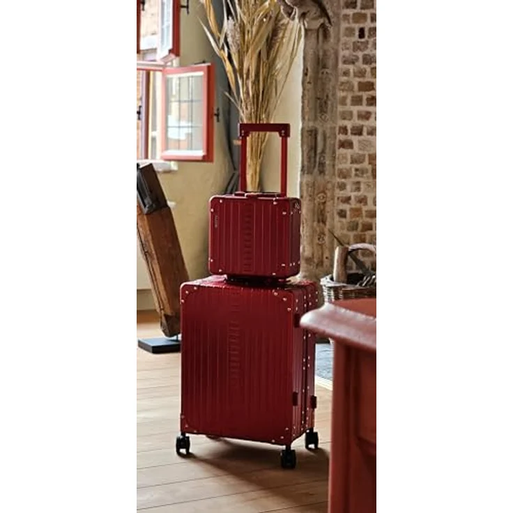 Aleon Diversity Beauty Case 10" Rot, aus Flugzeugaluminium mit wasserdichter Gummidichtung – Bild 6