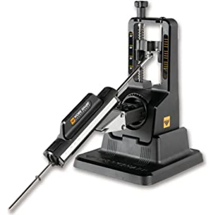 Work Sharp Schärfgerät Precision Adjust Knife Sharpener - manueller Messerschärfer mit einstellbarem Winkel - stabile und standfeste Grundlage für das Schleifen auf dem Tisch – Bild 1