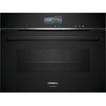 Siemens iQ700 CS736GCB1F Einbaubackofen, Kompaktdampfgerät 60 x 45 cm, schwarz, Edelstahl, AutoClean (inkl. Lieferung zum Aufstellungsort)