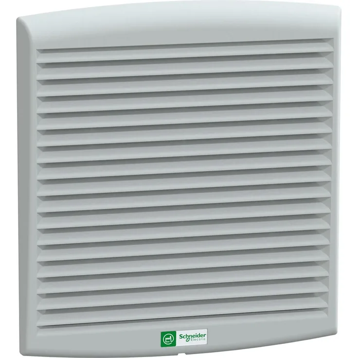 Schneider Electric ClimaSys IP54, Belüftungsventilator mit 300 m³/h Luftdurchsatz, 24V DC, G2 Filter, spritzwassergeschützt