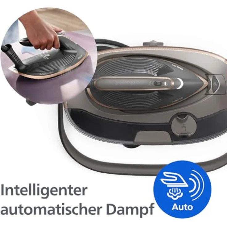 Philips PerfectCare 8000 Series Dampfbügelstation PSG8200/80 – 210g Dauerdampf, 750g Dampfstoss, OptimalTEMP, 1,4L Wassertank, Easy De-Calc, garantiert keine Brandflecken – Bild 4
