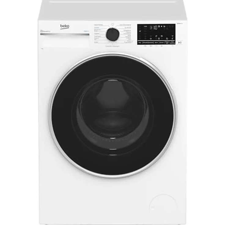 Beko B5WF69410W Waschvollautomat, 9 kg, 1400 U/min, Dampffunktion, Nachlegefunktion, AquaWave Schontrommel, Bluetooth-Steuerung, Weiß