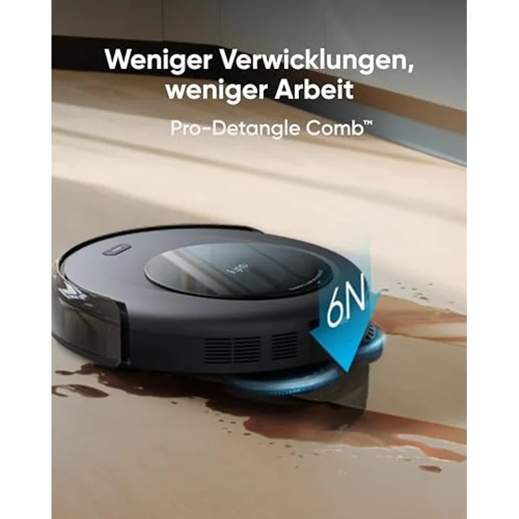eufy Saugroboter Omni C20 mit All-in-One-Station, Auto-Entleerung, Auto-Wasch- und Trocknungsfunktion, 7.000Pa Starke Saugleistung, 8,5cm Ultraflaches Design, Staubsauger Roboter mit Wischfunktion – Bild 5