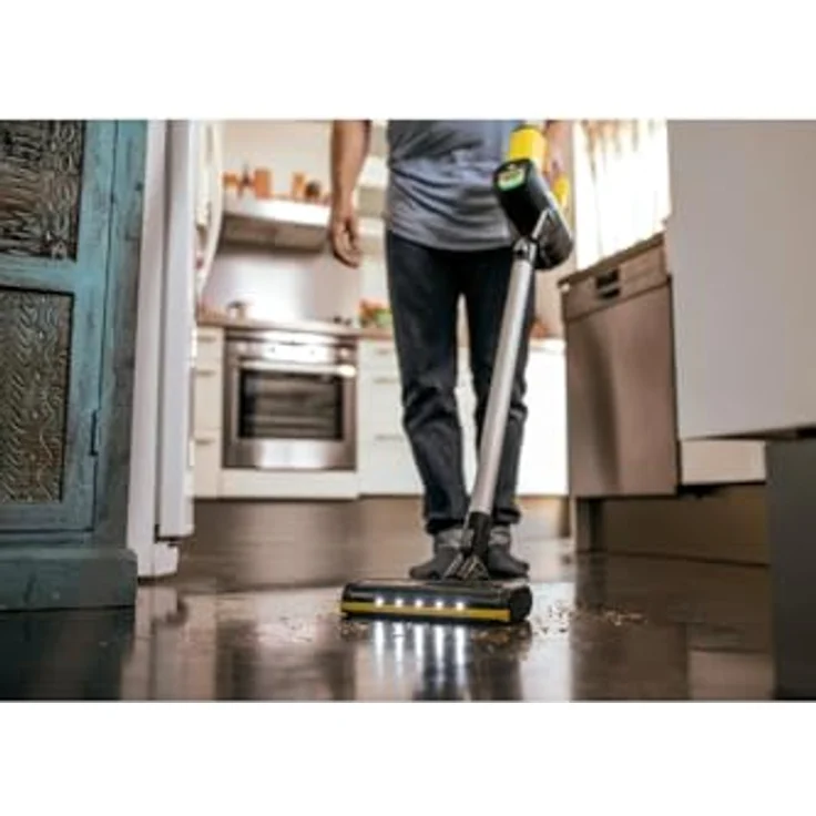 Kärcher VC 6 Cordless ourFamily Handstaubsauger, 50 min Akkubetrieb, Zyklon-Technologie, schwarz-gelb – Bild 4
