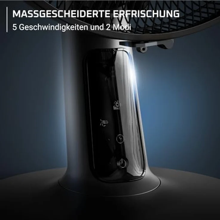 Rowenta Turbo Silence Extreme+ Tischventilator VU2750F0, 32 dB(A), 5 Geschwindigkeiten, 2 Modi, 120° Oszillation, Fernbedienung, 8h Timer, leistungsstarker Luftstrom bis 7,5 m – Bild 5