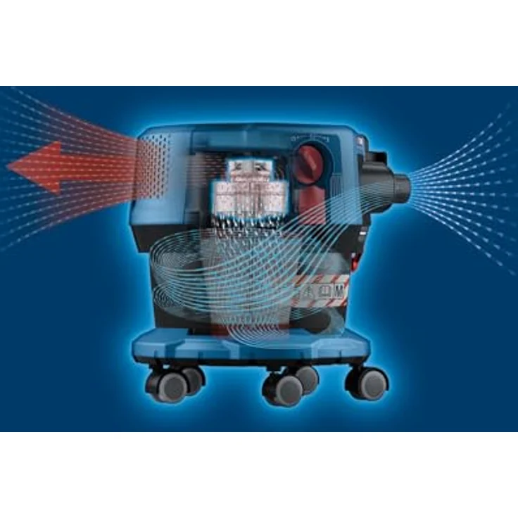 Bosch Professional 18V System Akku-Staubsauger GAS 18V-12 MC (Staubschutz der Klasse M, HEPA-Filter, inkl. GCT 30-42, 3x flexibles Gummiband, verschiedene Zubehöre) – Bild 3