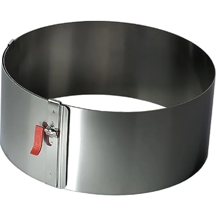 Lares Tortenring mit Klemmhebel extra hoch 15 cm Edelstahl Backrahmen Springform – Bild 2