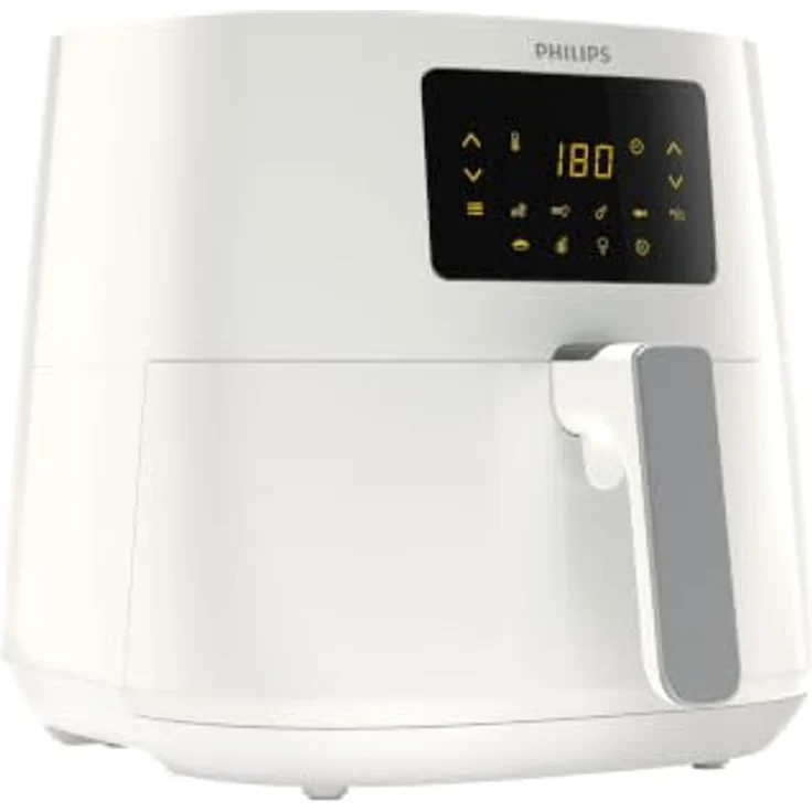 Philips Essential AirFryer XL HD9270/00 Heißluftfritteuse, 2000 Watt, 7 Programme, Rapid Air, Timer, Warmhalten, LED-Display, Touch, Kunststoff, weiß – Bild 1