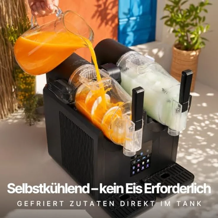 Seeger SuperSlush Twin, Slush-Eismaschine mit 2 separaten 2-Liter-Behältern und InstantFreeze-Technologie – Bild 6