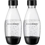 SodaStream Sicherung 0,5 l TP Black DWS, Spülmaschinenfeste Kohlensäureflasche aus BPA-freiem Kunststoff