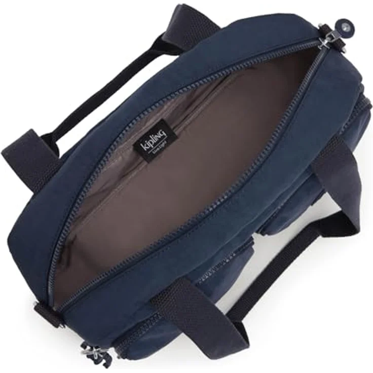 Kipling Basic Cool Defea, Schultertasche 33 cm mit abnehmbarem Umhängeriemen, Blau – Bild 2