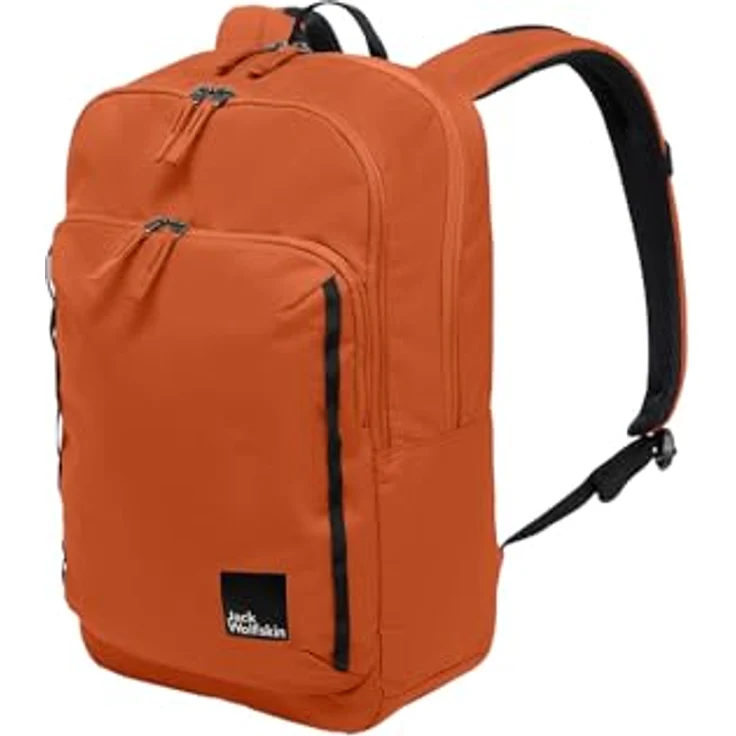 Jack Wolfskin Daypack TERRACADE, 24 Liter Rucksack mit gepolsterter Laptophülle und strapazierfähigem CROSSRIP 300D RE, schwarz – Bild 1