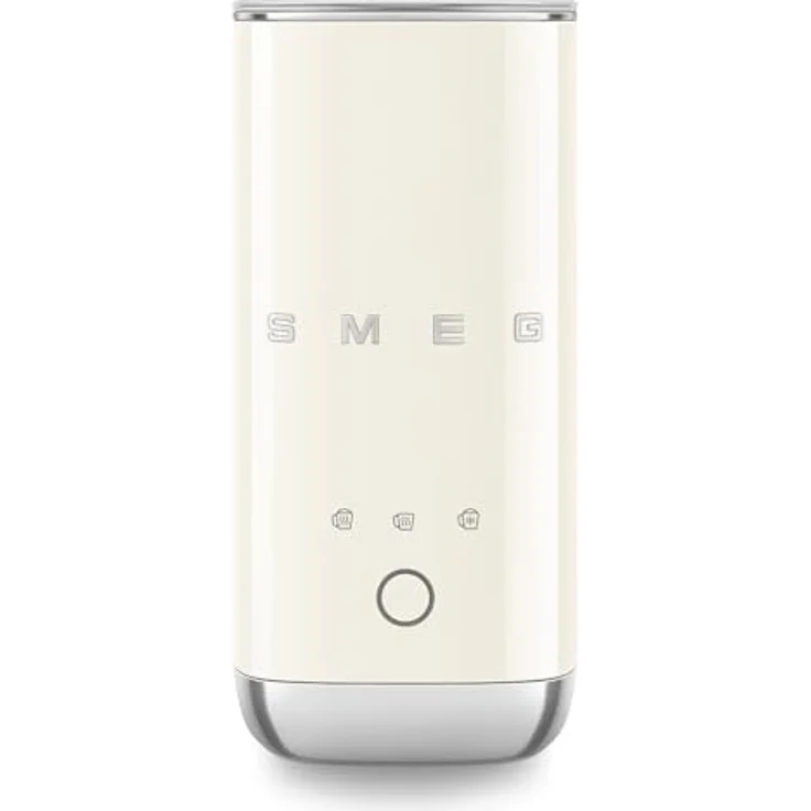 Smeg MFF02CREU Milchaufschäumer, creme, mit keramisch beschichtetem Innenraum und drei Heiz- und Schäumfunktionen – Bild 1