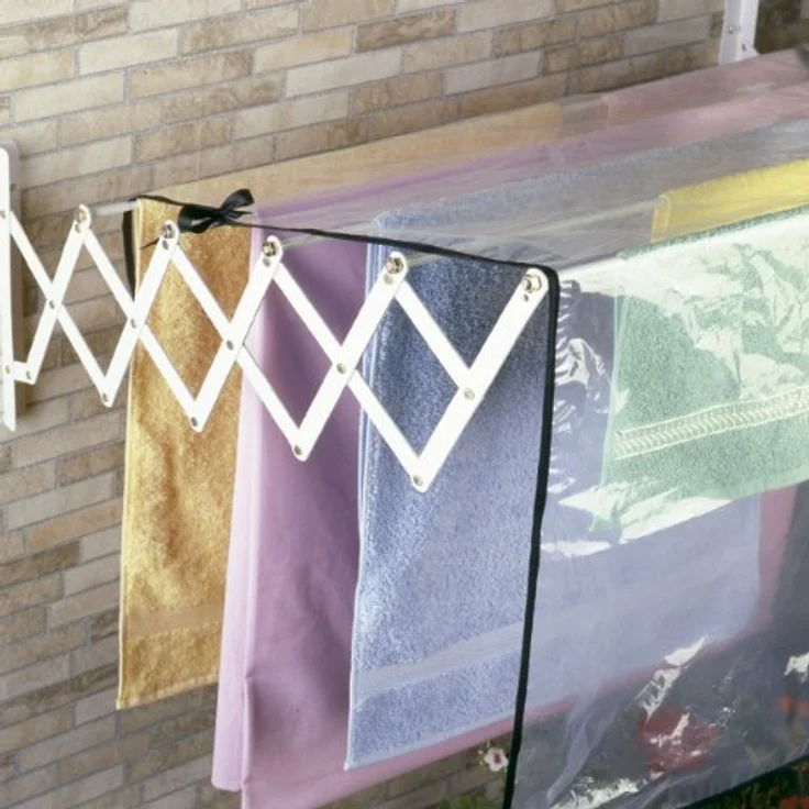 Rayen 6009 Wäscheständer Abdeckung, hängen sie ihre Kleider auch bei Regen auf, 260 x 122 cm – Bild 5
