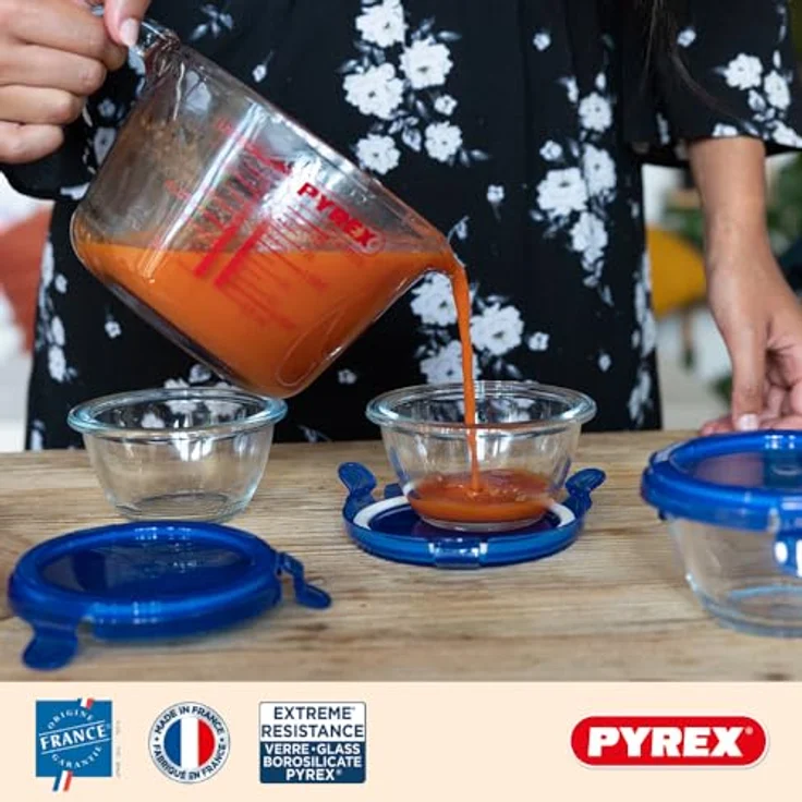 Pyrex – Messkrug aus strapazierfähigem Glas, Glas, durchsichtig, Set 3 pièces – Bild 6