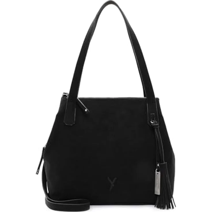 Suri Frey Shopper Romy, Handtasche aus Feinsynthetik mit Reißverschluss, Schwarz, 35 x 31 x 14 cm – Bild 1