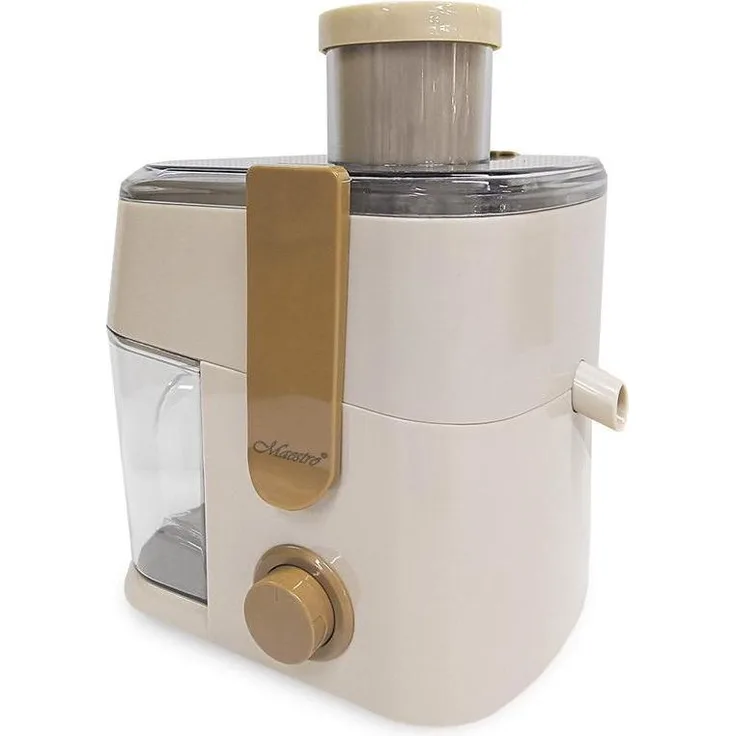 Maestro MR-800 Entsafter, 700W, beige, mit 2 Geschwindigkeitsstufen und 950 ml Abfallbehälter