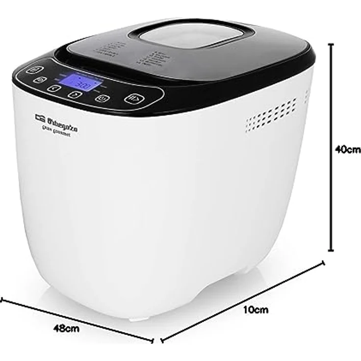 Orbegozo MHP 3500 Automatischer Brotbackautomat / 12 vorkonfigurierte Programme/Timer/LCD-Display/Antihaftbehälter/inkl. Rezeptbuch / 550 Watt – Bild 4