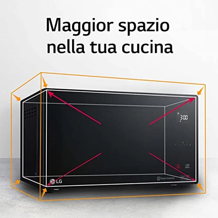 LG NeoChef MH6336GIB Mikrowelle Kombi-Mikrowelle mit Grill, 23 Liter Garraum, 1150 Watt, Standgerät, schwarz – Bild 6