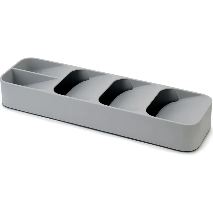 Joseph Joseph Besteckeinsatz Besteckkasten DRAWERStore kompakt grau, platzsparendes Design, für 24 Teile