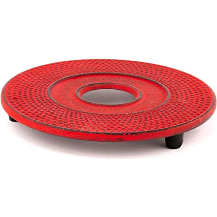 Bredemeijer Untersetzer INBG005R, Inoxidable, Rot, 13.4 x 13.4 x 1.7 cm – Bild 6