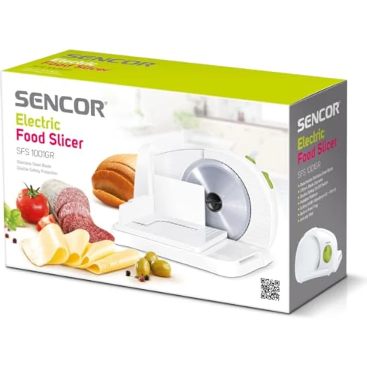 SENCOR SFS 1001GR, Elektrische Aufschnittmaschine, Weis - Grün – Bild 4