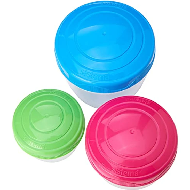 Sistema Aufbewahrungsdosen Snack'n'Nest 3er-Set, Kunststoff, Mehrfarbig, 150 ml, 305 ml, 520 ml – Bild 2