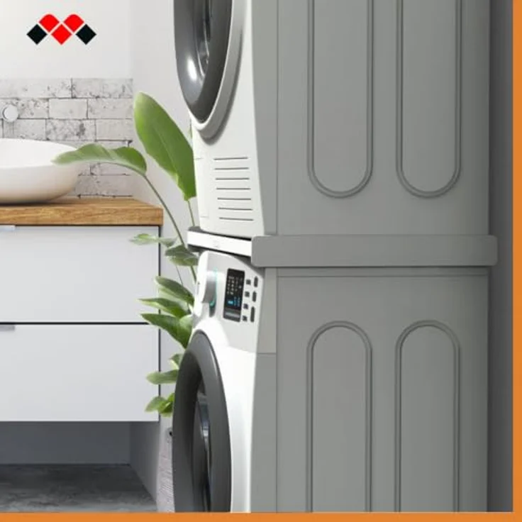 Meliconi Torre Slim L45, Universeller Zwischenbaurahmen für Waschmaschine und Trockner, platzsparendes Design – Bild 7