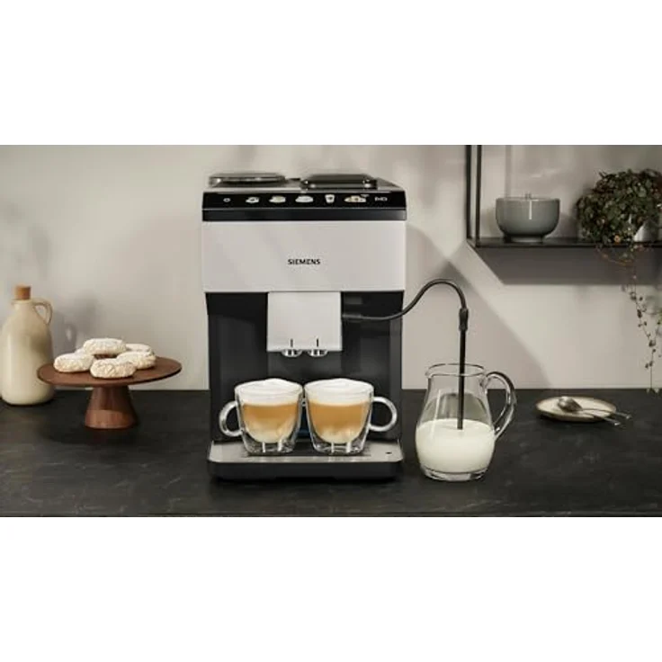 Siemens EQ500, vollautomatische Kaffeemaschine mit Home Connect, AromaDouble Shot, oneTouch DoubleCup, Edelstahl/schwarz – Bild 5