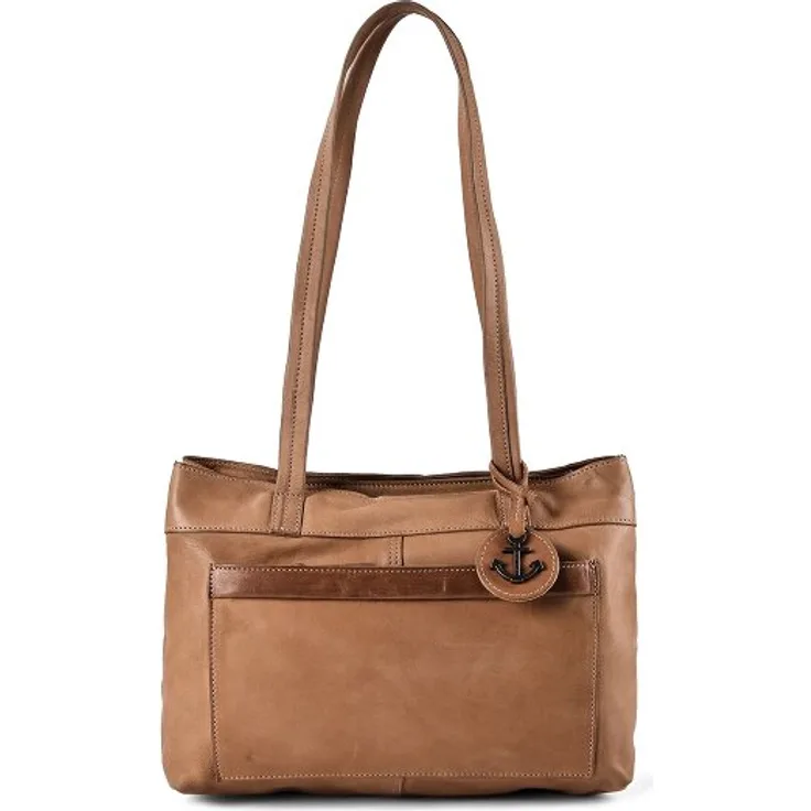 Harbour 2nd Urban Poets Zea Shopper Tasche, 100% Leder, 33 cm, braun