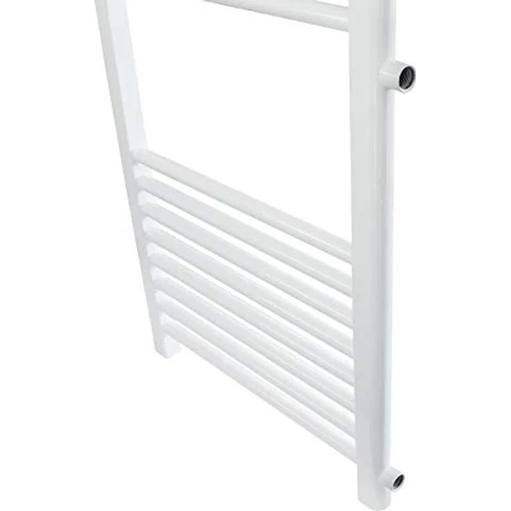 ECD Germany Renovierungsheizkörper Austausch, 600 x 1200 mm, Weiß, Handtuchwärmer mit Seitenanschluss 500 mm, Designheizkörper für Bad – Bild 2