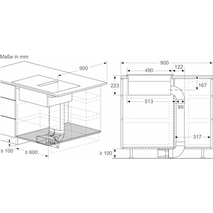 SIEMENS Induktions-Kochfeld ED811HQ26E, mit vollintegrierten Dunstabzug, rahmenlos, Kombi-Induktion, touchSlider, Home Connect – Bild 16